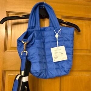 Shiraleah ezera mini tote/crossbody Royal Blue Quilted
